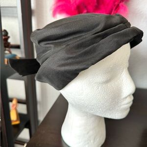 Vintage Black Bow Hat